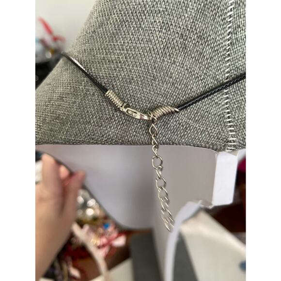 black mesh bead necklace - Picture 3 of 3